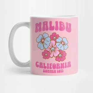 Malibu California 1971 Vintage Retro Summer Mug